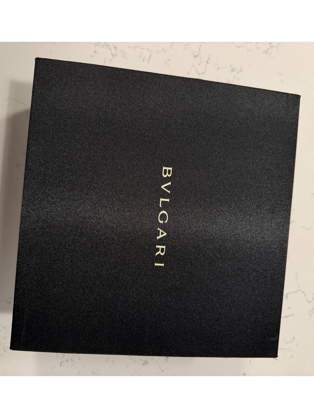 Bulgari Black Box with Gold BVLGARI Lettering